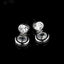 14K Real Gold Plating Round Ring Earrings Micro-Inlaid