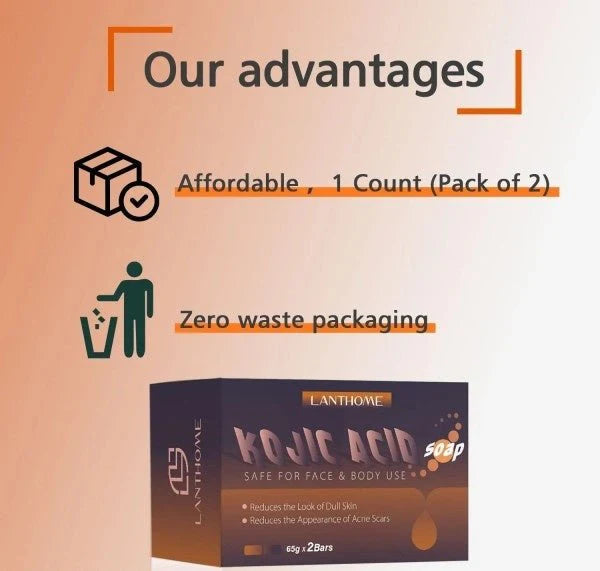 Kojic Acid Brightening Soap (2 Bars x 65g)