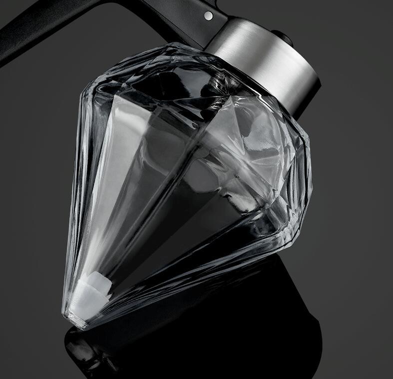 Oil Dispenser Diamond Shaped Glass Oil Bottle