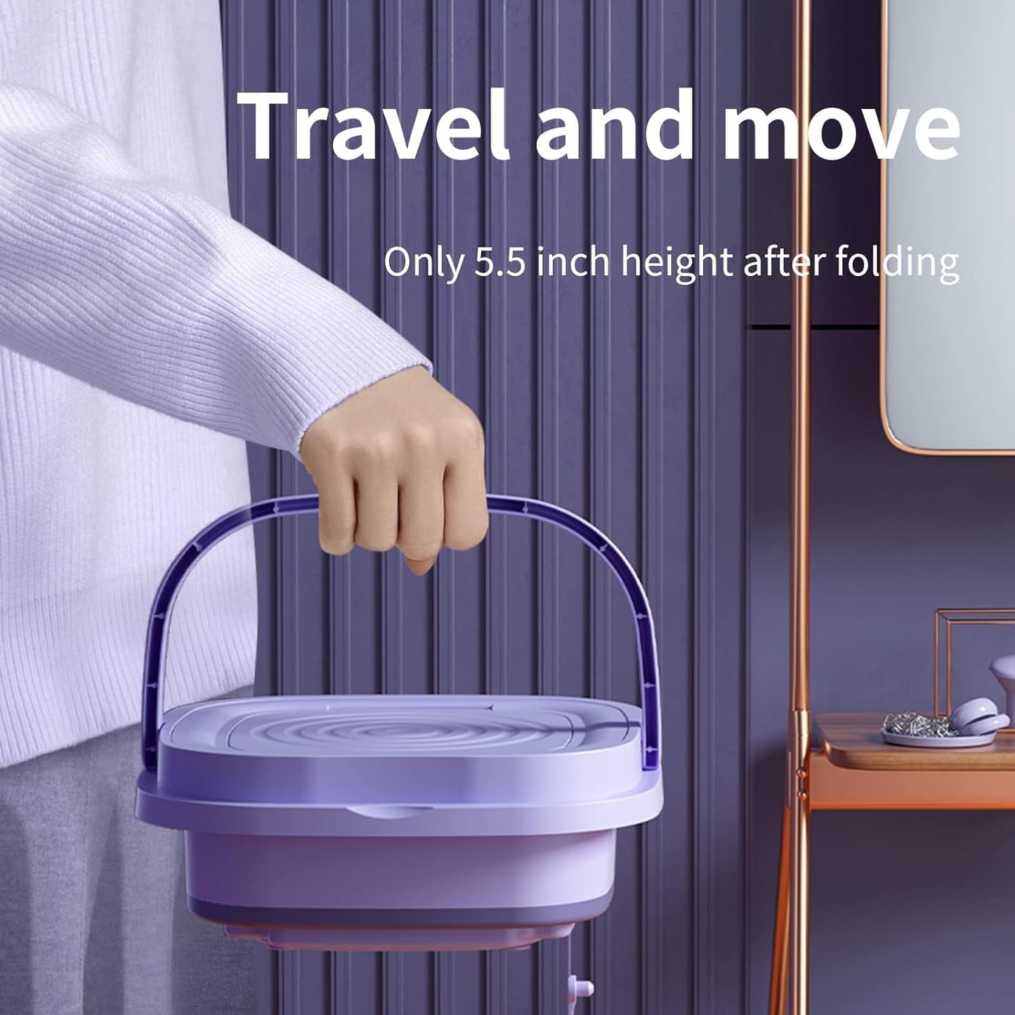 Foldable Mini Laundry Machine