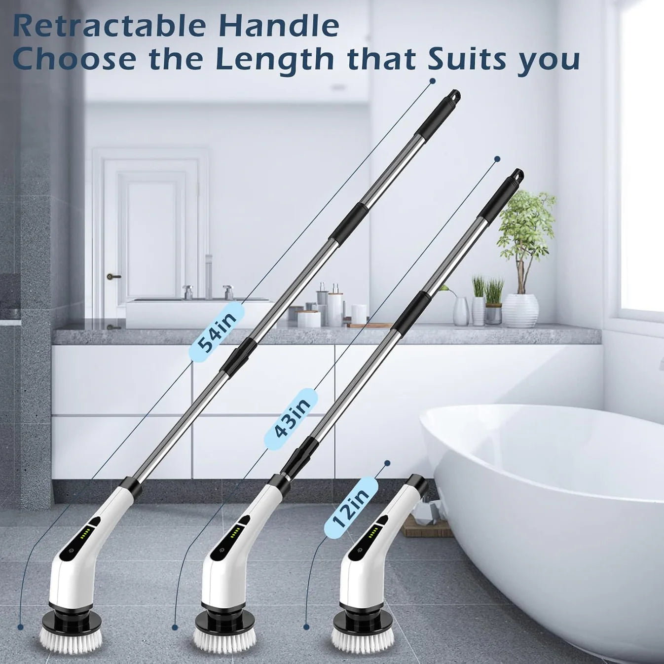 Cordless Electric Jet Cleaning Brush