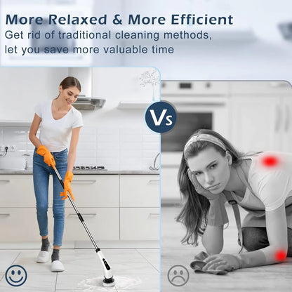 Cordless Electric Jet Cleaning Brush