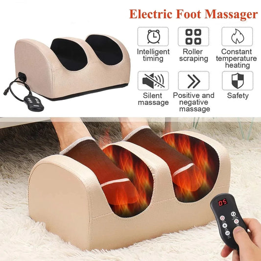 Electric Foot Massager with Heat & Blood Circulation