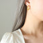 Hong Kong Style Ins Trendy Fashion Commuter Copper Shell C- Shaped Earrings Ear Rings